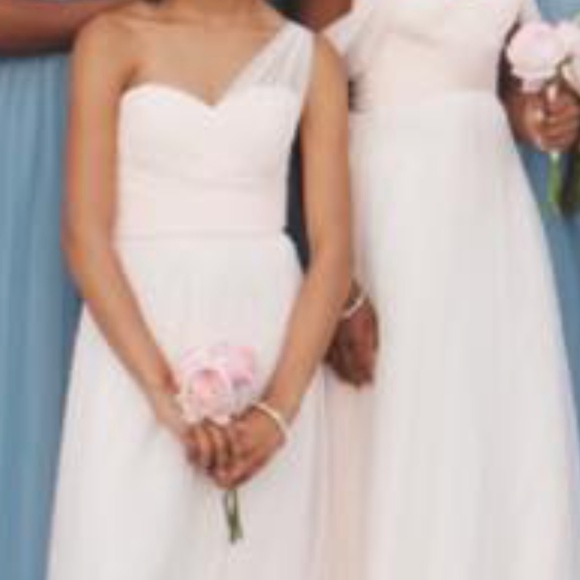 Designer Amsale bridesmaid dress in Bellini - Picture 5 of 5